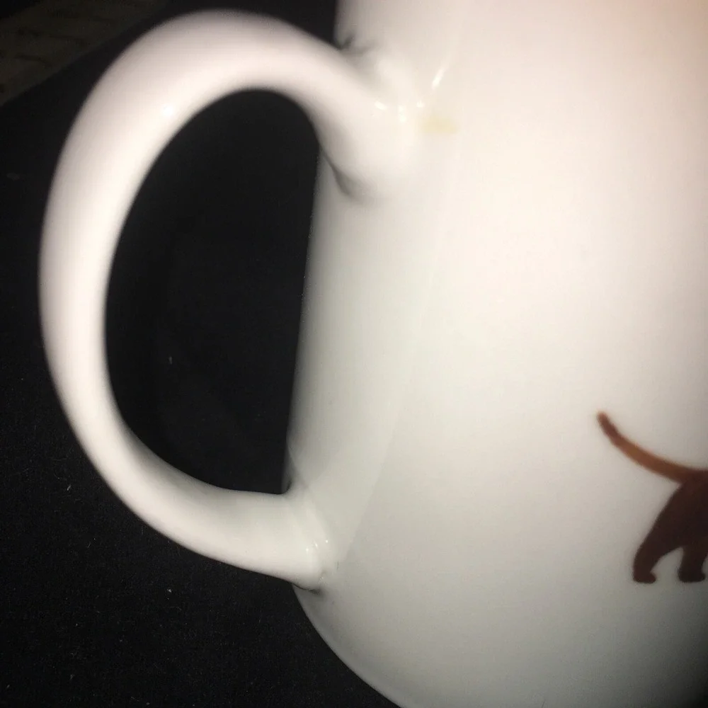 FRINGE STUDIO Dachshund Dog Porcelain Coffee Mug Cup